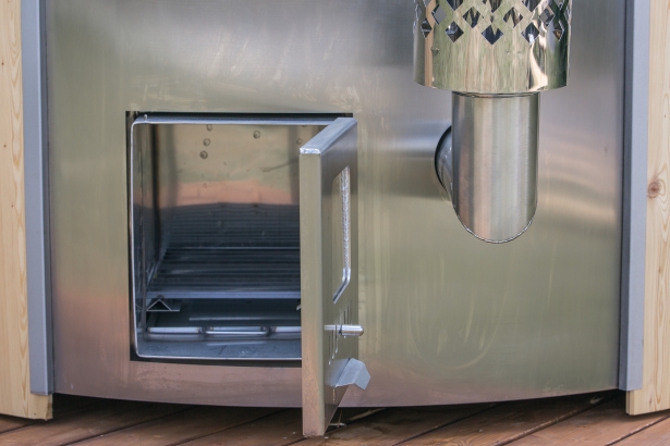 Mini-piscina Spa Hot tub DELUXE din fibra de sticla cu decoratiune exterioara de lemn